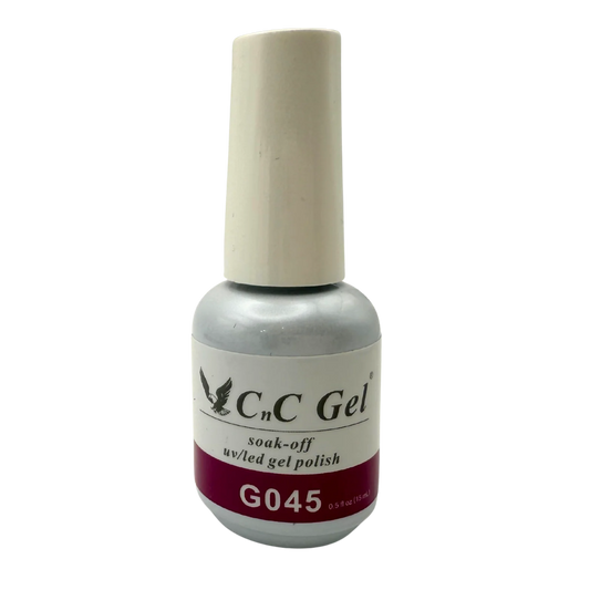 CnC Gel Polish Matching Set – G045 Burgundy Rose | 15ml