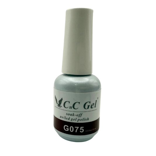 CnC Gel Polish Matching Set – G075 Mocha Brown | 15ml