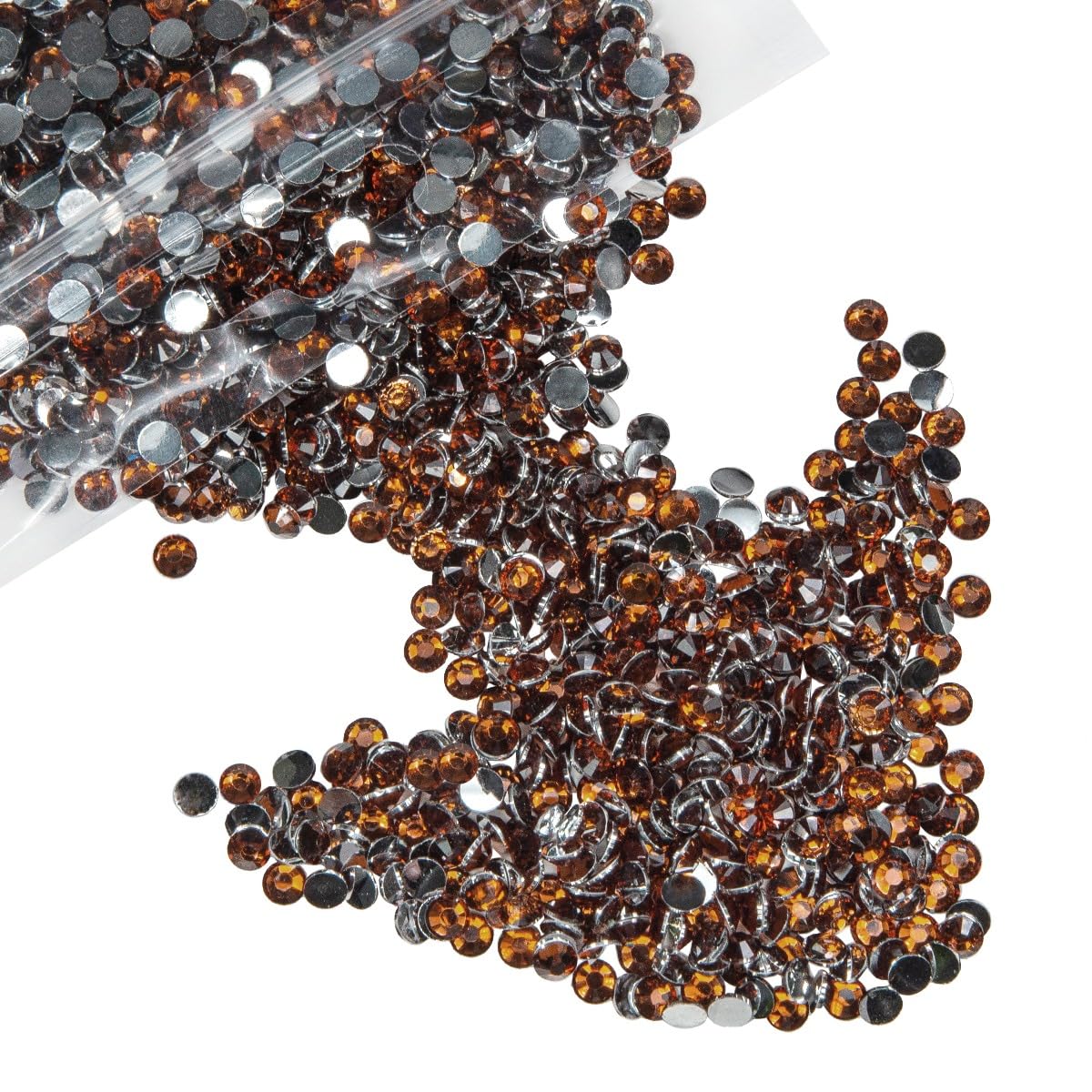 Brown Crystal Resin Rhinestones for Crafting SS20 Chocolate Flatback Stones Bulk Non-Hotfix Diamonds Crystals Gems Charms