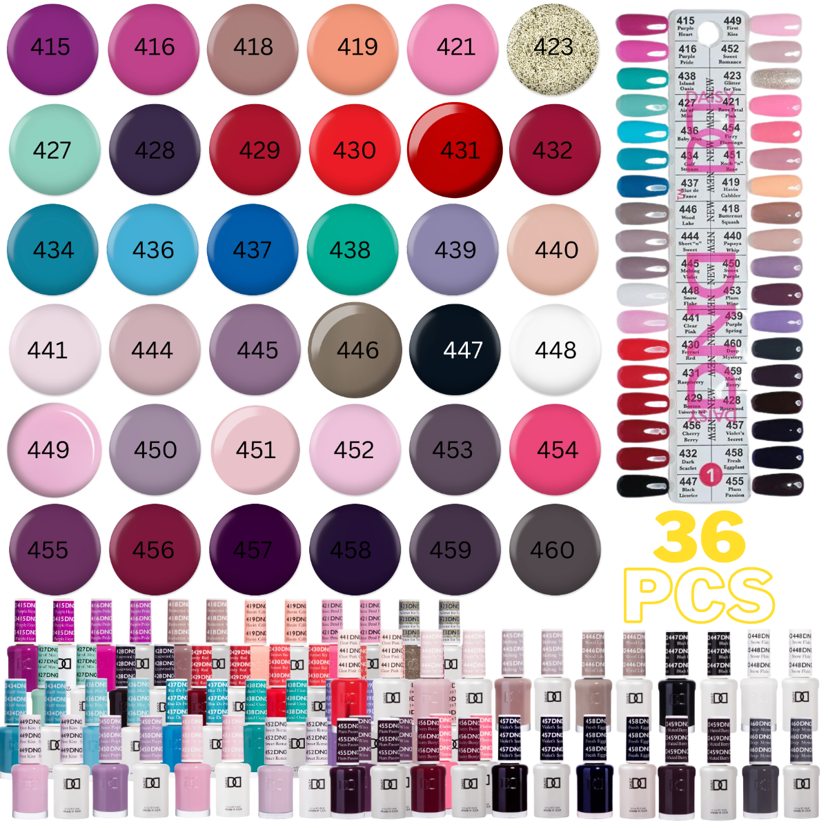 DND Collection #1 36pcs Gel and Nail Polish DuoAdd