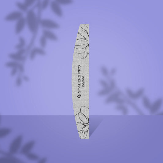 Staleks Pro-Crescent Mineral Nail File EXPERT 40 (25 Pcs)(Grit-100/100)