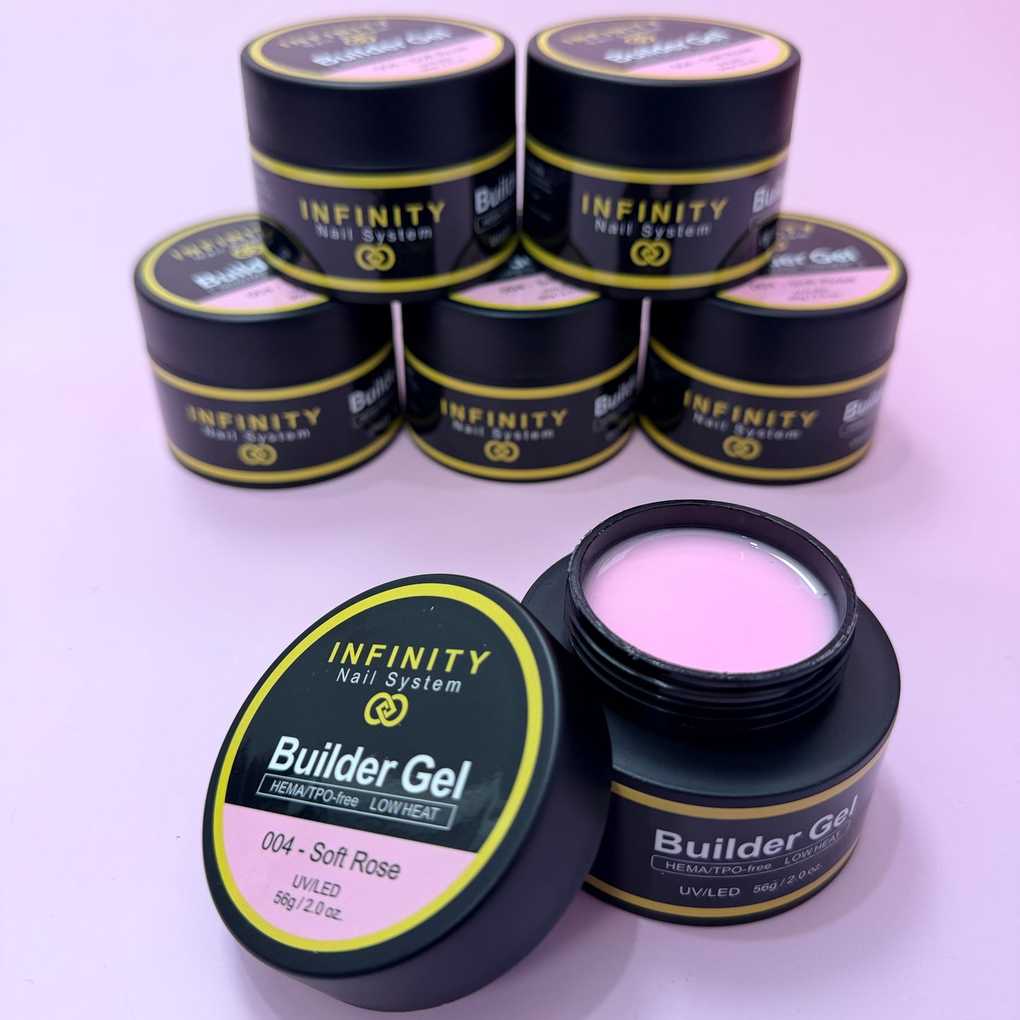 Infinity Builder Gel-HEMA/TPO-free Low Heat #004 (Soft Rose) 2.0oz