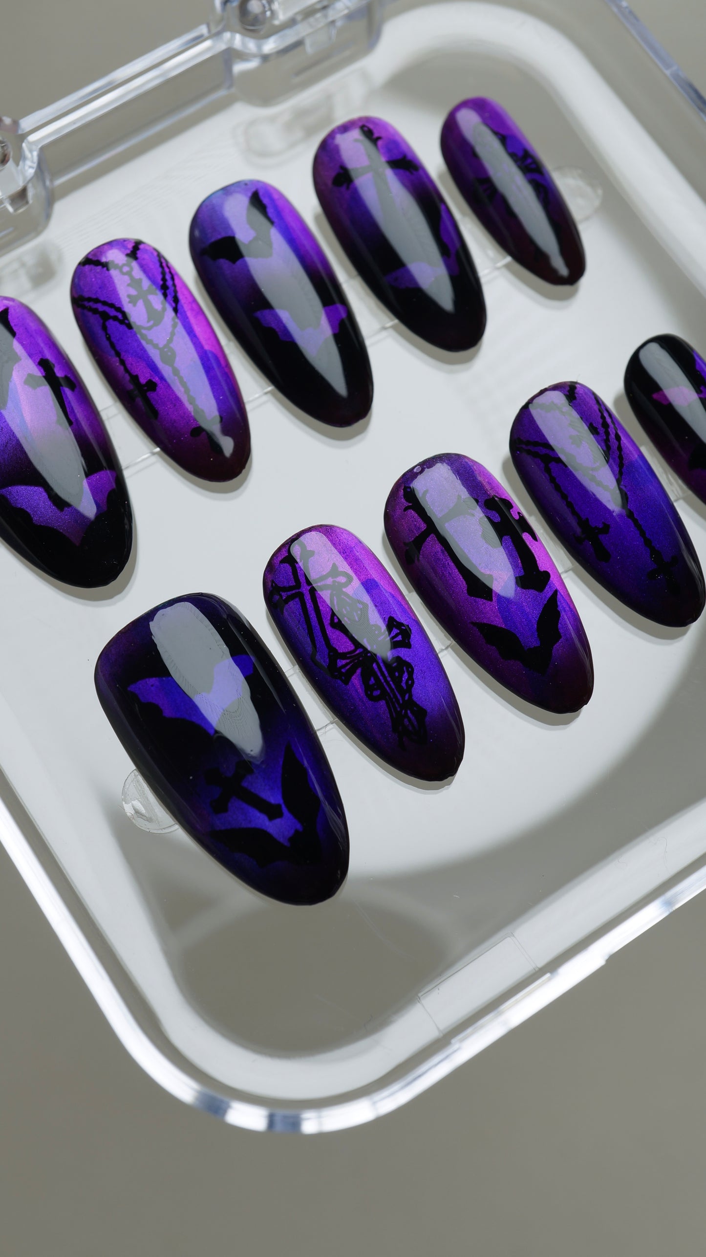 Unimax - Donailsart - Purple Bat Halloween Nails (1pcs)