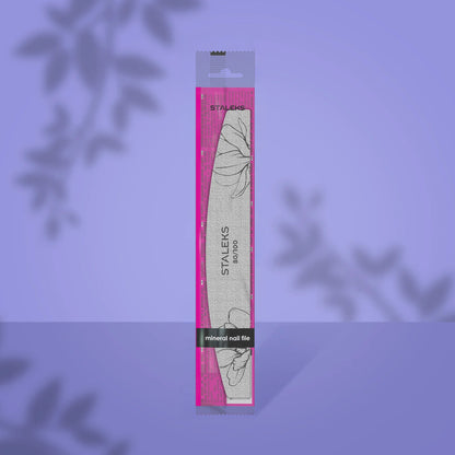 STALEKS - EXPERT 40 Crescent mineral nail file, 80/100 grit (1 pc)