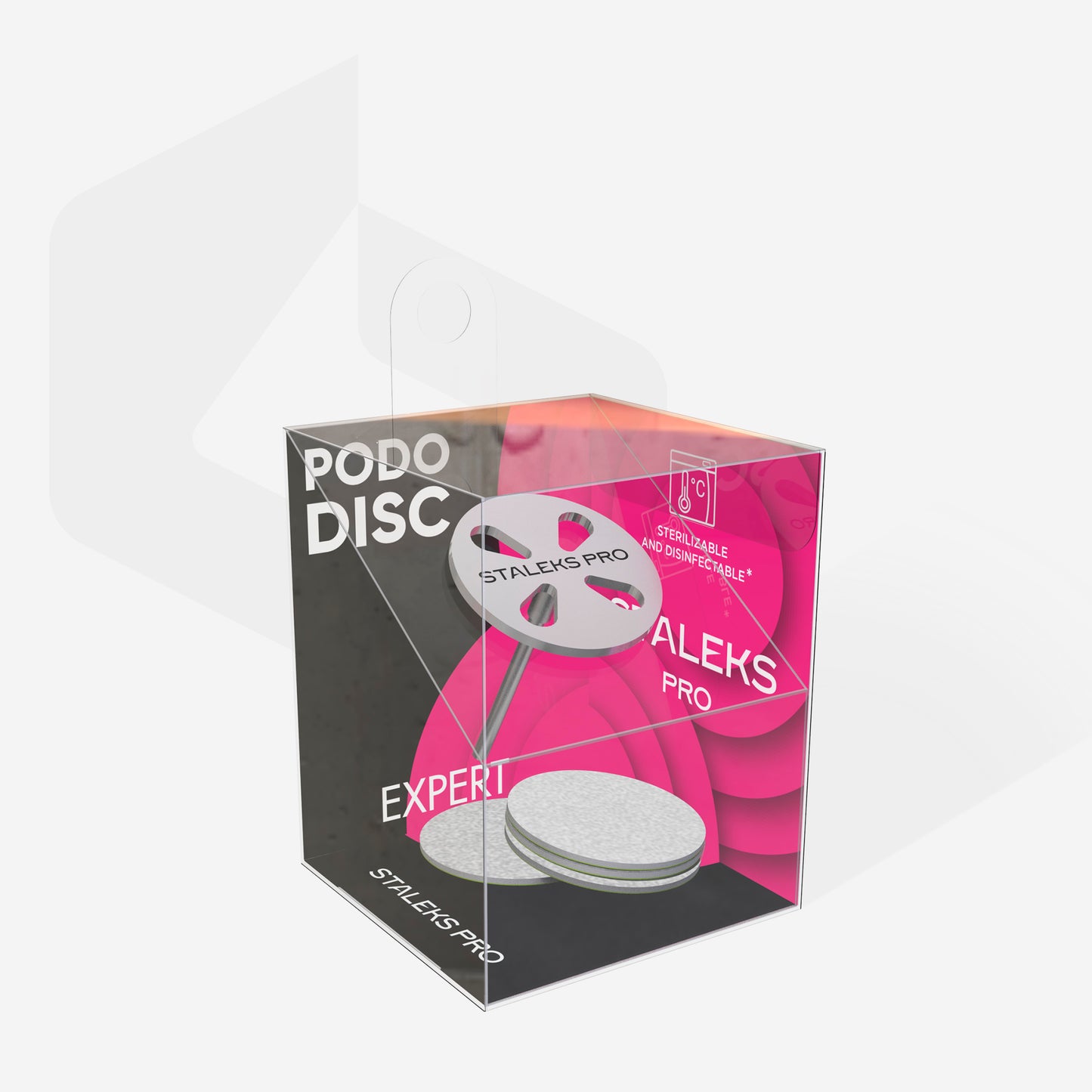 STALEKS-Pedicure Disc PODODISC M EXPERT And Set Of Disposable Files 180 Grit 5 Pcs (20 Mm) (size-27mm)