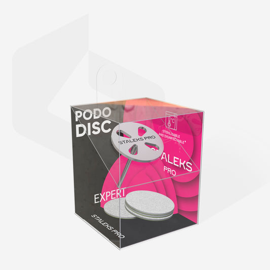STALEKS-Pedicure Disc PODODISC M EXPERT And Set Of Disposable Files 180 Grit 5 Pcs (20 Mm) (size-27mm)