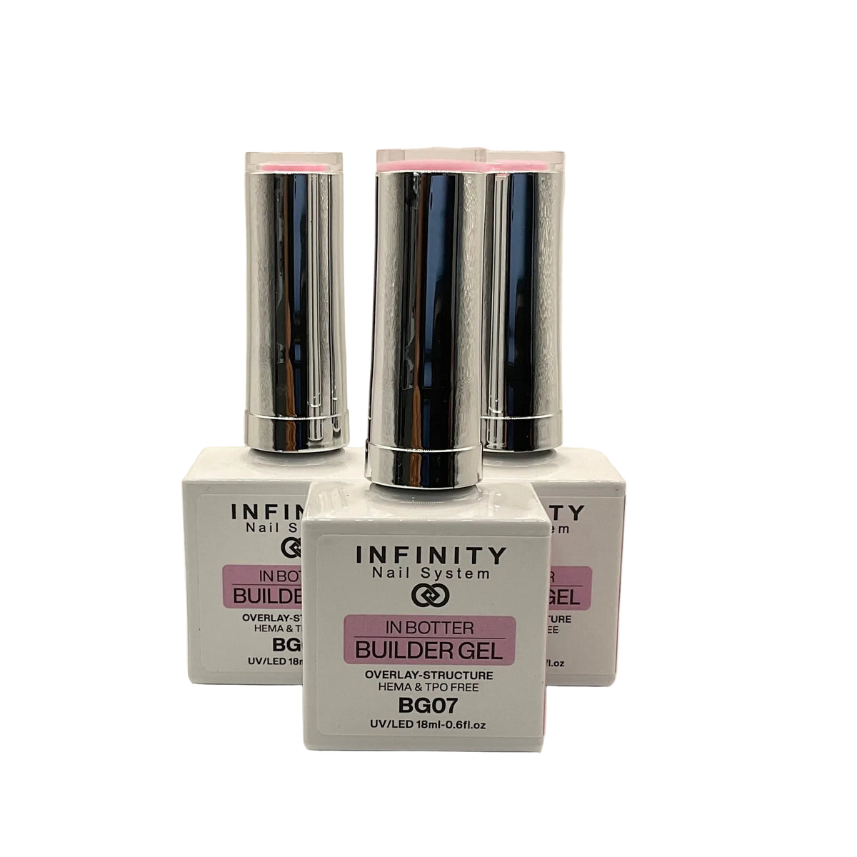 Infinity Nail System - BIAB Gel- Overlay-Structure HEMA/TPO FREE 18ml (BG07) (1pcs)