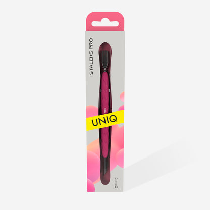 Staleks-Manicure Pusher Gummy With Silicone Handle UNIQ 10 TYPE 2 (Rounded Narrow And Beveled Pusher)