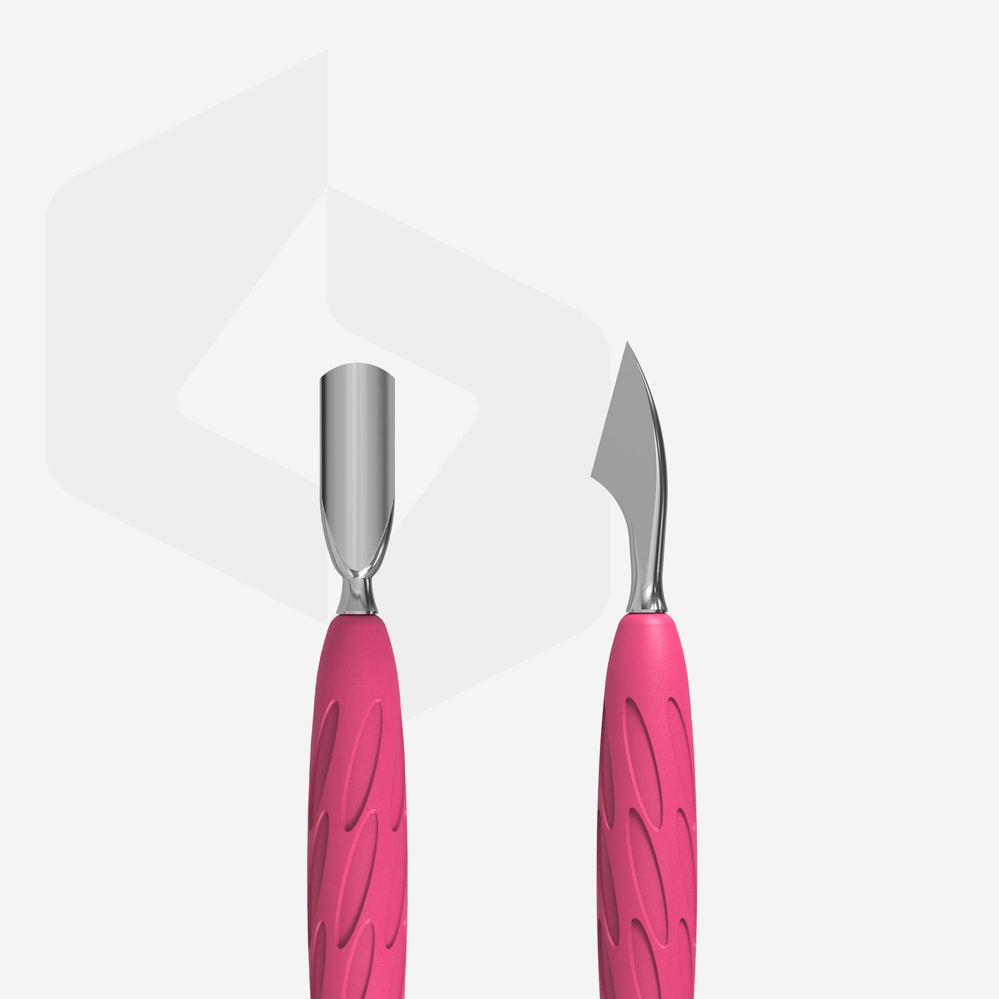 Staleks Pro-Manicure Pusher Gummy With Silicone Handle UNIQ 10 TYPE 3 (Rounded Narrow Pusher And Cleaner)