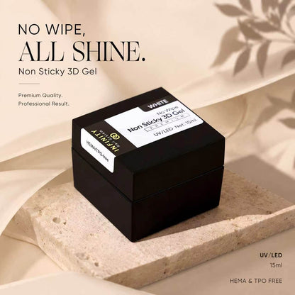Infinity Nail System - No Wipe Non-Sticky 3D Gel (White) (1pcs)
