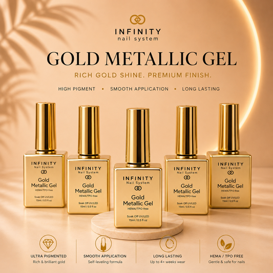 Infinity- Gold Metallic Gel (HEMA & TPO free)