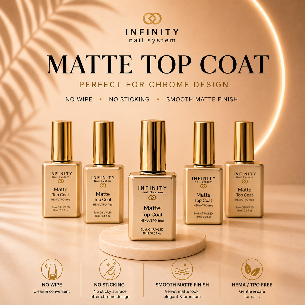 Infinity- Matte Top Coat (HEMA & TPO free) 18oz