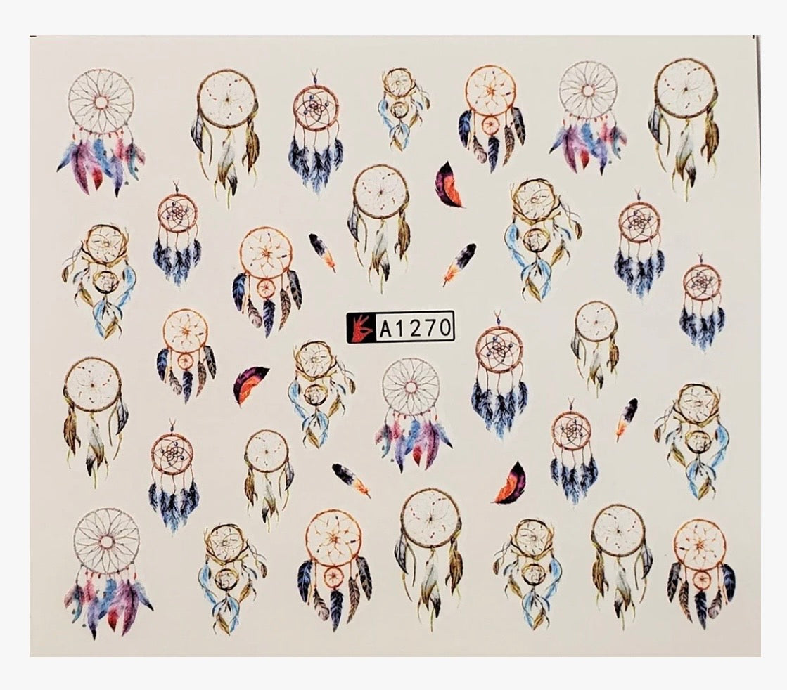 Dream Catcher Water Transfer Nail Decal (A-1270)