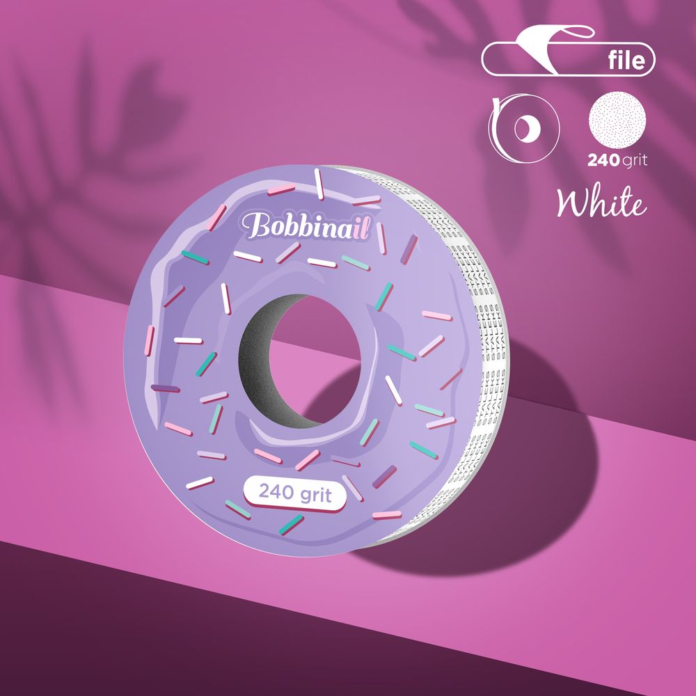 Staleks Pro-Disposable White Abrasive Tape EXPERT For The Plastic Case (ATS-240w)