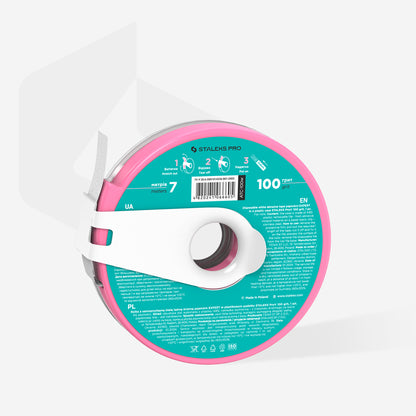 Staleks Pro-Disposable White Abrasive Tape PapmAm EXPERT In A Plastic Case (ATC-100w)