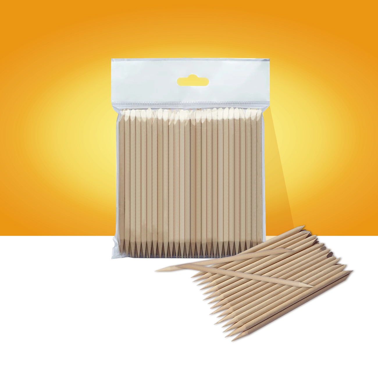 Staleks-Orange Stick EXPERT Wooden 110 Mm (100 Pcs)