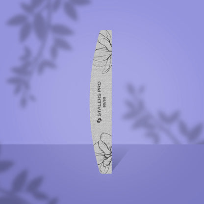 Staleks Pro-Crescent Mineral Nail File EXPERT 40 (25 Pcs) (Grit-80/80)
