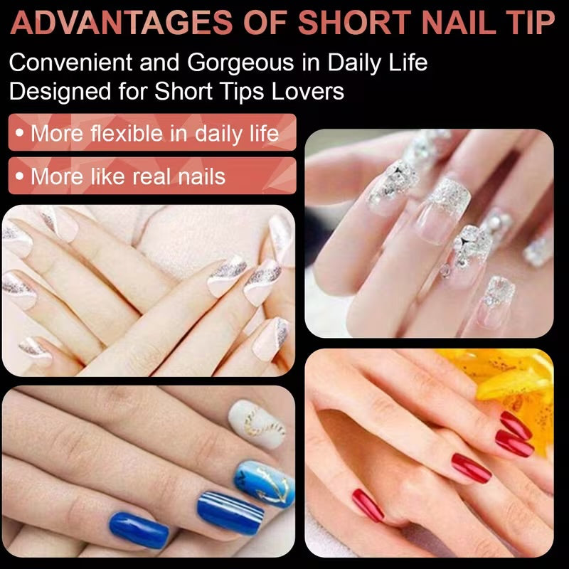 Soft Gel Tips (Medium Almond )(600pcs)