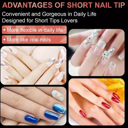 Soft Gel Tips (Medium Almond )(600pcs)