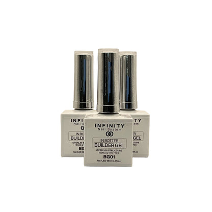 Infinity Nail System - BIAB Gel - Overlay-Structure HEMA/TPO FREE 18ml (BG01-Clear) (1pcs)