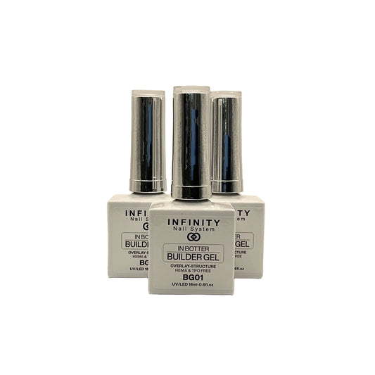 Infinity Nail System - BIAB Gel - Overlay-Structure HEMA/TPO FREE 18ml (BG01-Clear) (1pcs)