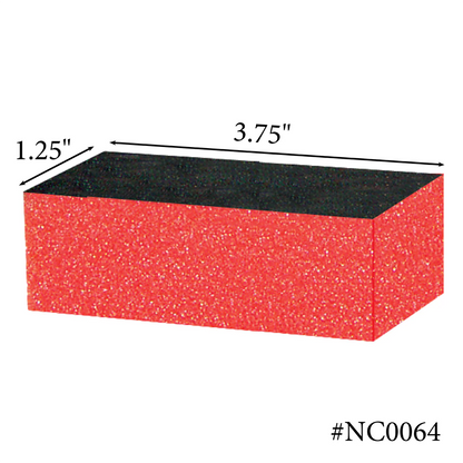 Americanails Premium Sani Block Buffers | Orange 100/180 Grit 10ct