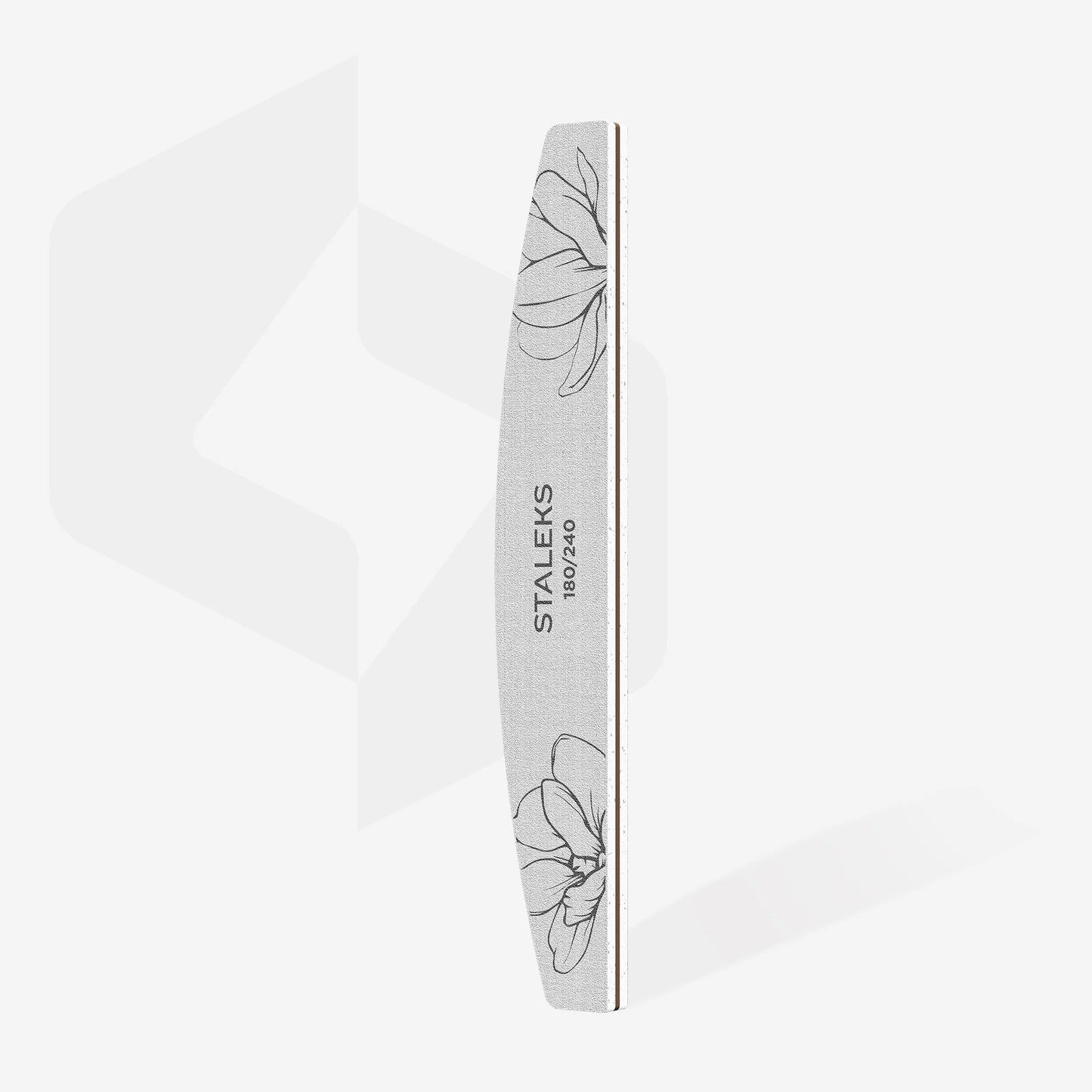 STALEKS - EXPERT 40 Crescent mineral nail file, 180/240 grit (1 pc)