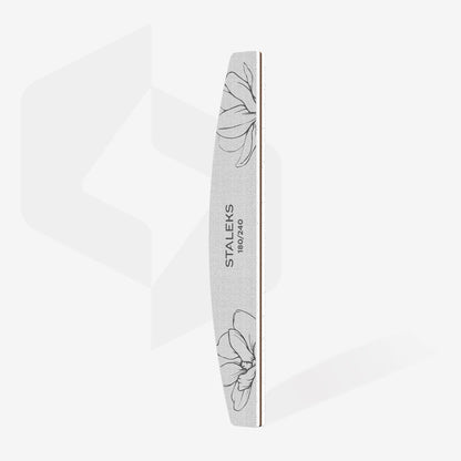 STALEKS - EXPERT 40 Crescent mineral nail file, 180/240 grit (1 pc)