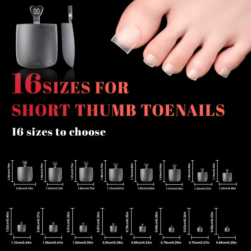 Soft Gel Tips (Matte Square Toe) (320pcs)