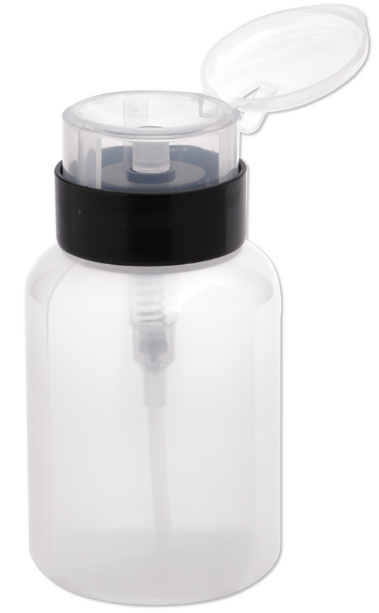 Clear Pump Dispenser Bottle, 4oz.
