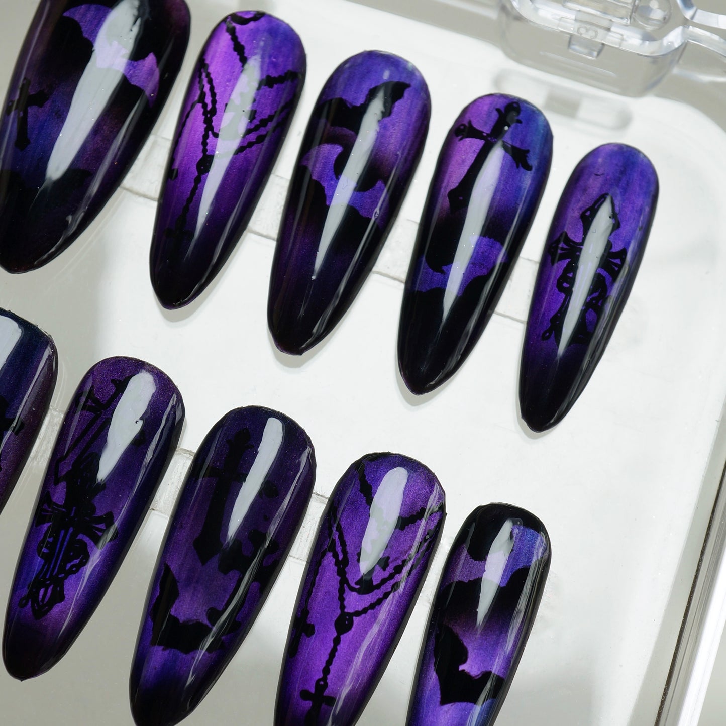 Unimax - Do Nails Art - Purple Bat Halloween Nails (1pcs)