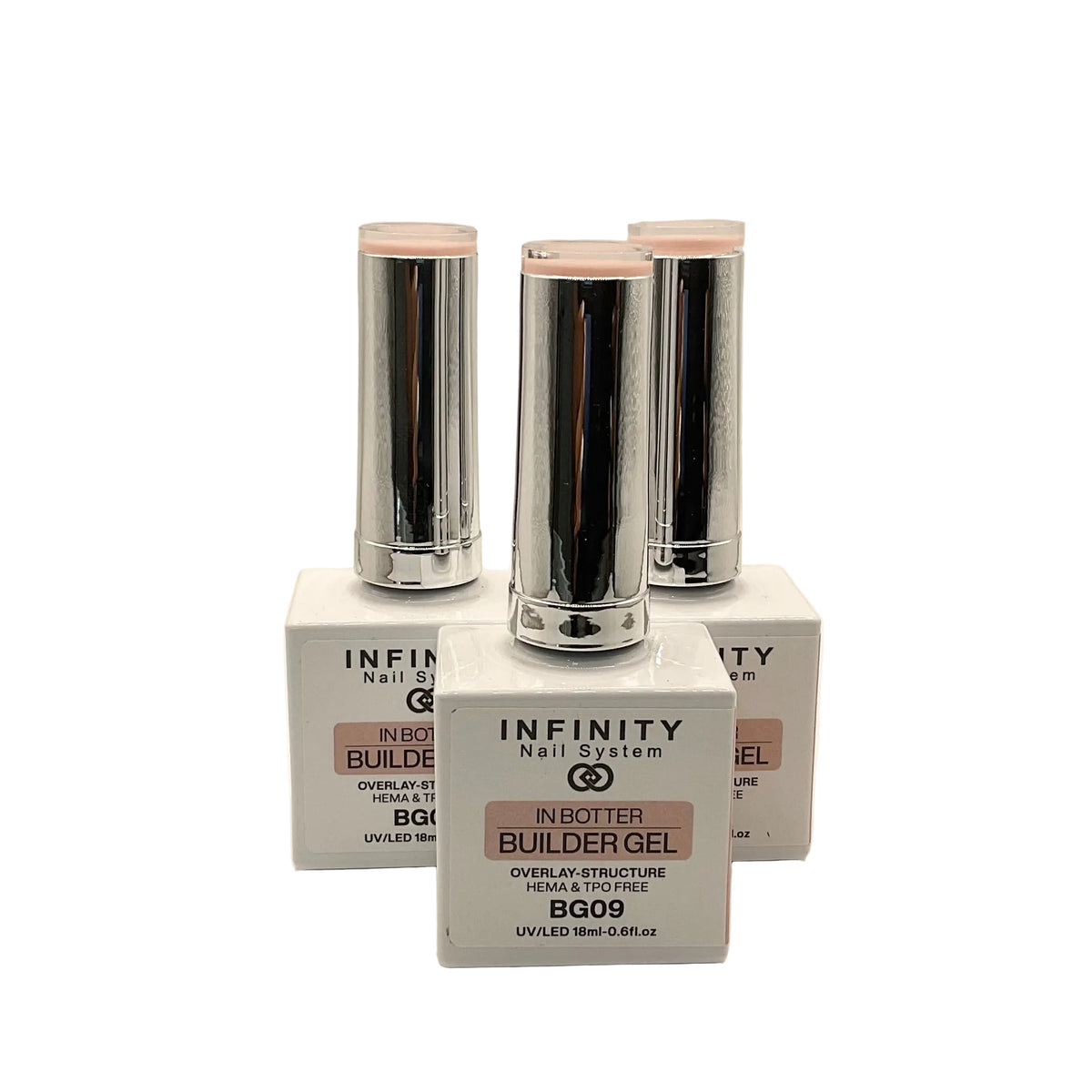 Infinity Nail System - BIAB Gel- Overlay-Structure HEMA/TPO FREE 18ml (BG09) (1pcs)