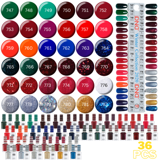 DND Collection #10 Winter 36pcs Gel and Nail Polish DuoAdd
