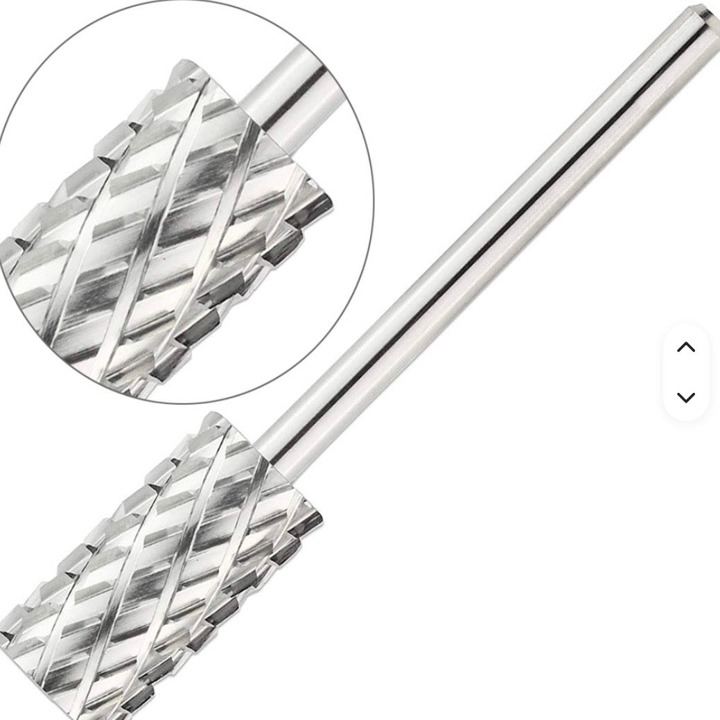 Unimax - Large Barrel Nail Drill Bits 3/32" Carbide Nail Bit Rotary Manicure Cutters Gel Removal Milling Cutter Tool 4xc