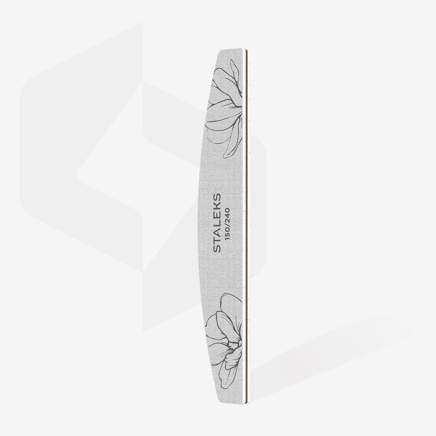 STALEKS - EXPERT 40 Crescent mineral nail file, 150/240 grit (1 pc)
