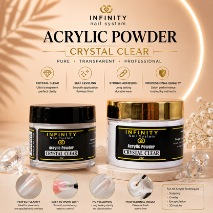 Infinity Acrylic Powder - Crystal Clear  (1oz)
