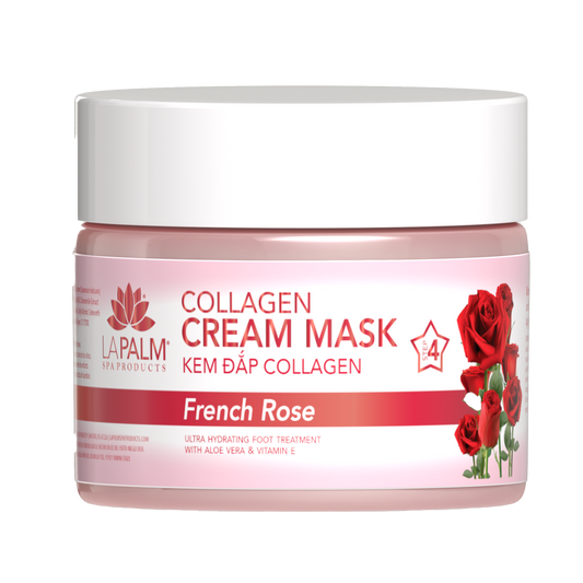 Lapalm Collagen Cream Mask – French Rose - 12oz