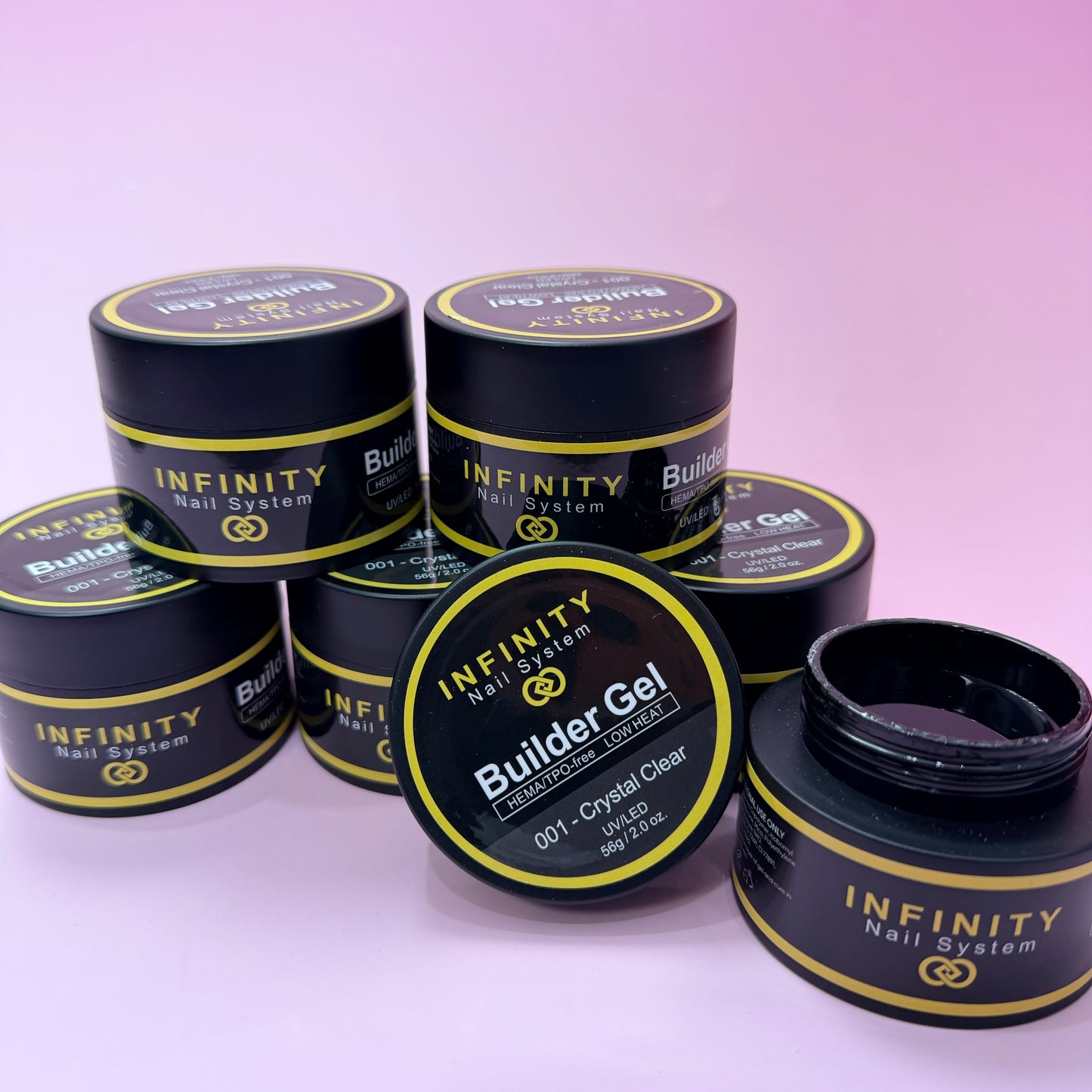 Infinity Builder Gel-HEMA/TPO-free Low Heat #001 (Crystal Clear) 2.0oz