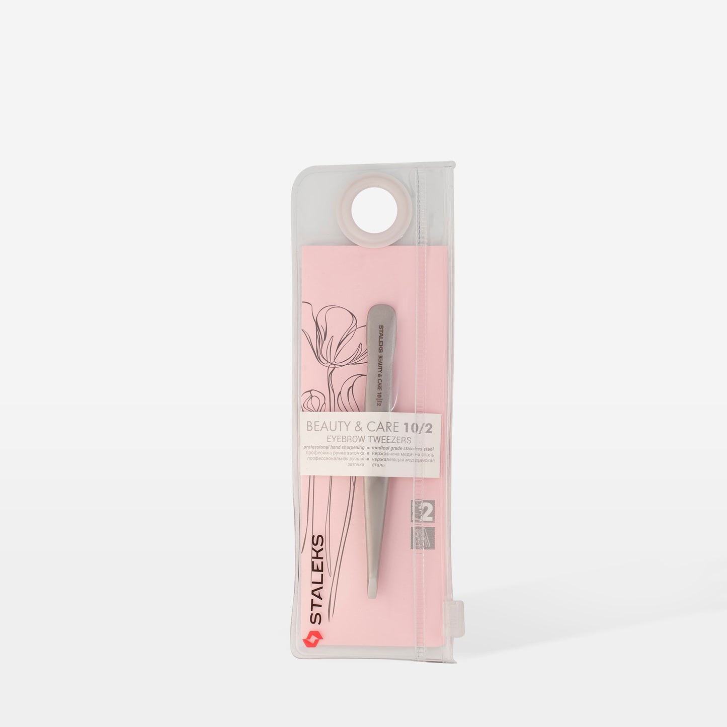 Staleks-Eyebrow tweezers BEAUTY & CARE 10 TYPE 2 (narrow straight)