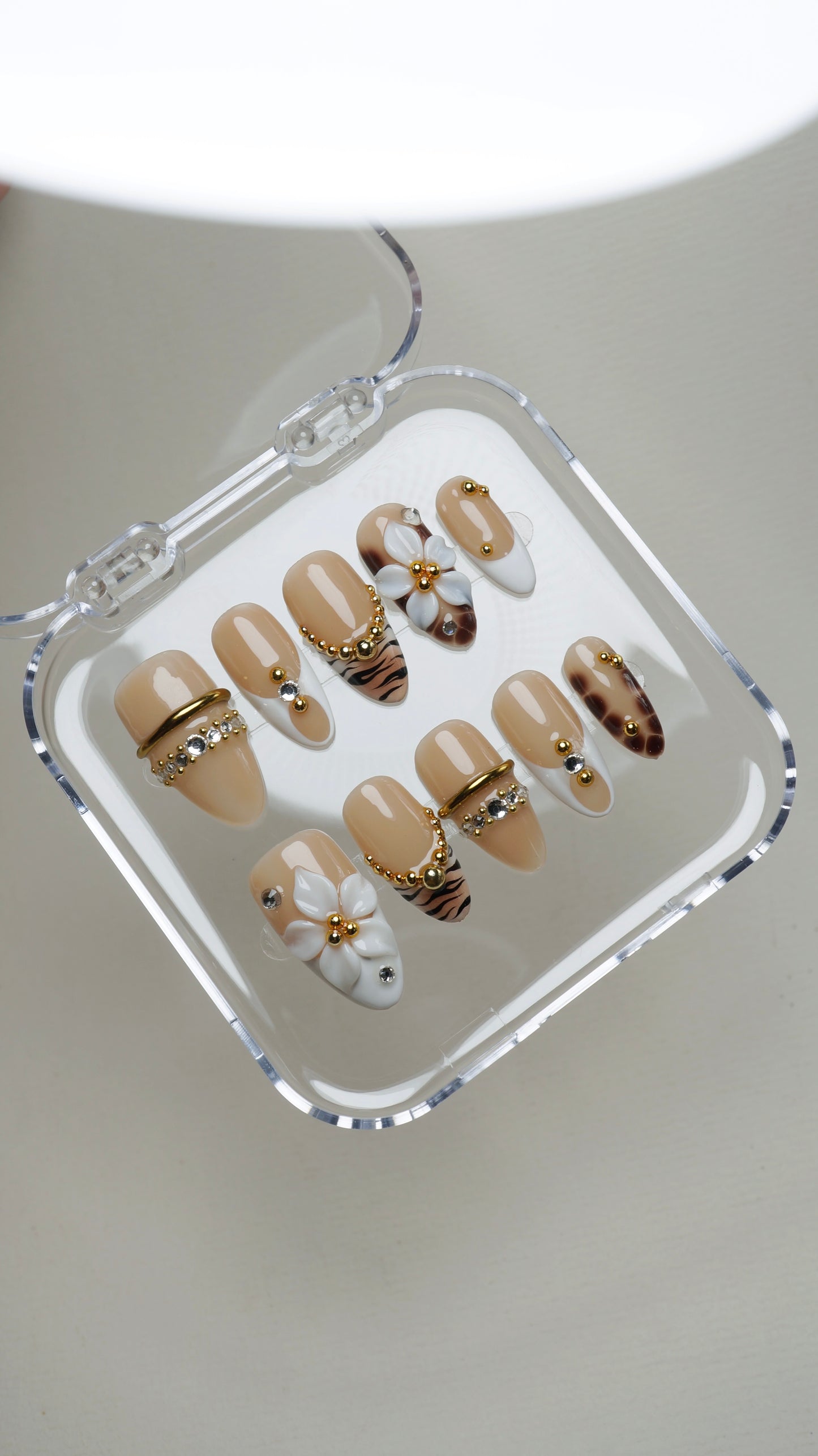 Unimax - Do Nails Art - Triger Print and 3D Flowers Nails (1pcs)