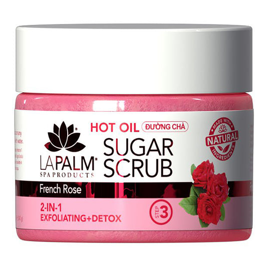 La Palm Sugar Scrub 12 Oz - French Rose