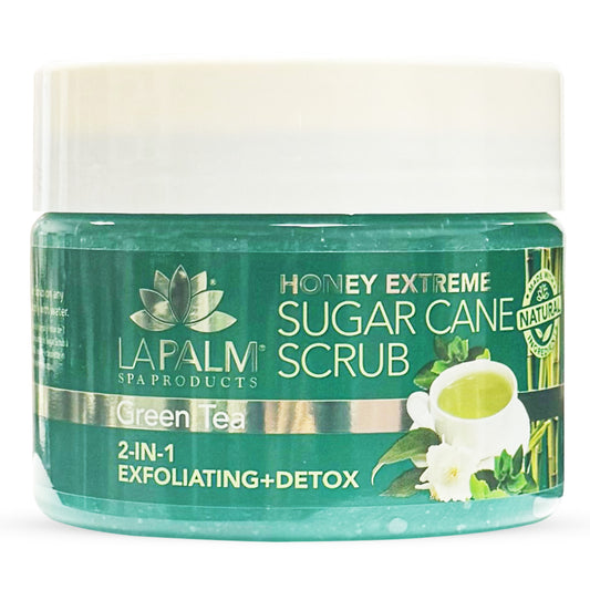 La Palm Sugar Cane Scrub 12 Oz - Green Tea