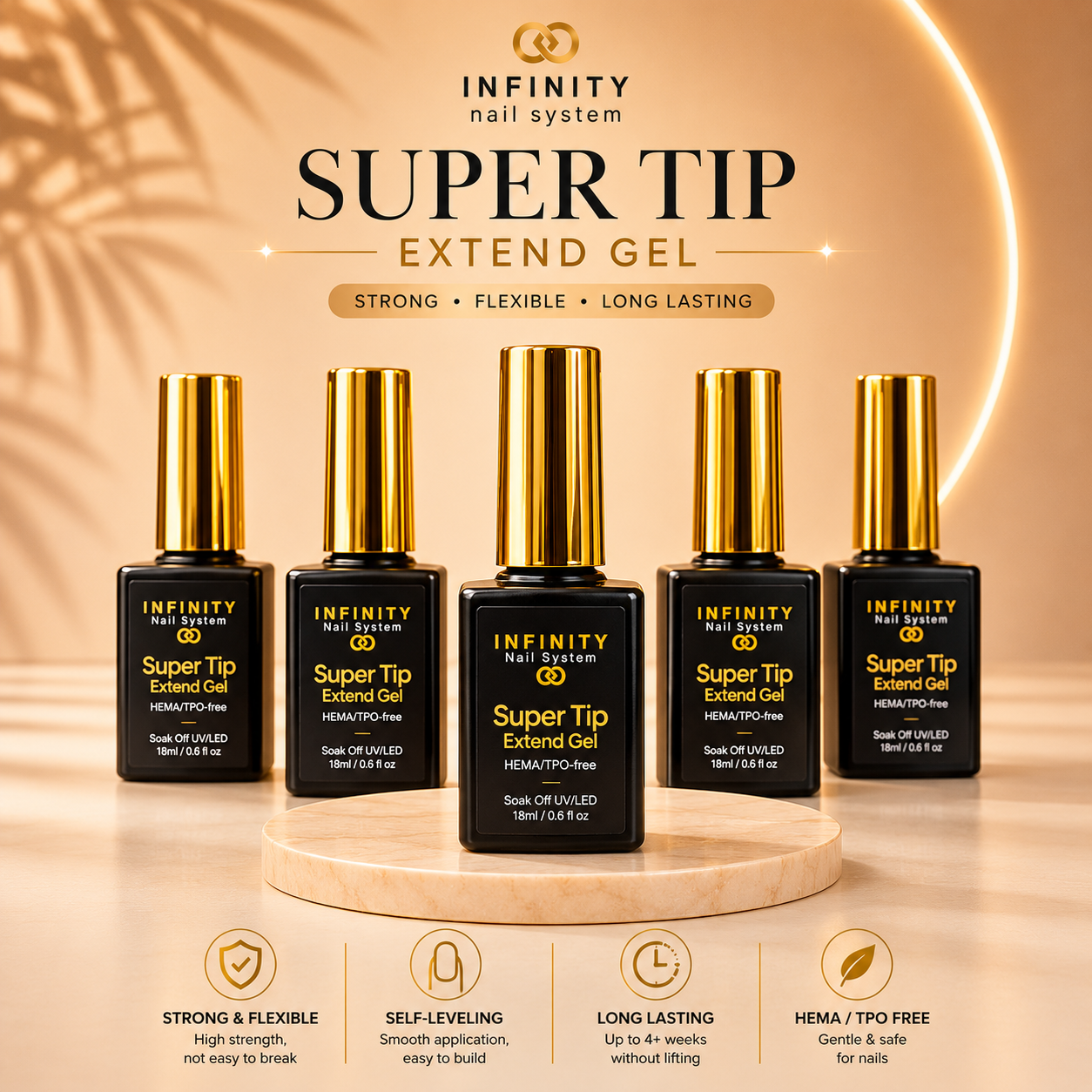 Infinity- Super Tip Extend Gel (HEMA & TPO free)