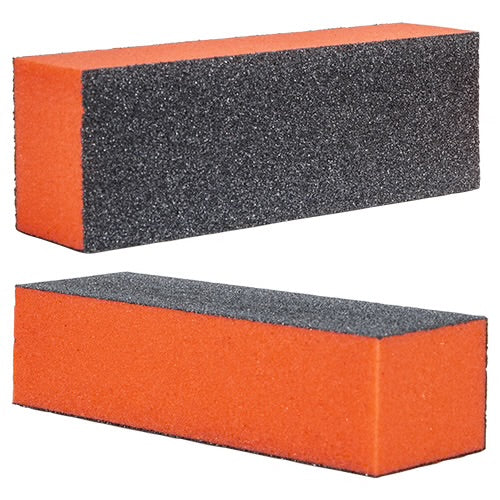 Americanails Premium Sani Block Buffers | Orange 100/180 Grit 10ct