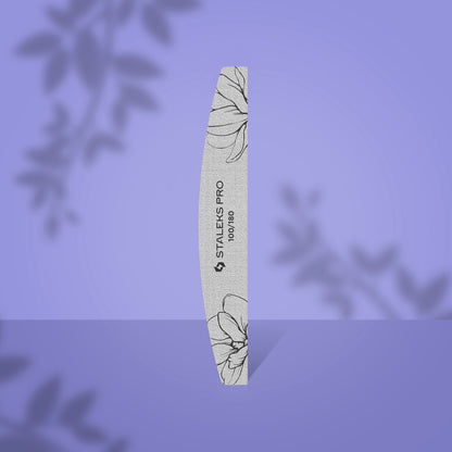 Staleks Pro-Crescent Mineral Nail File EXPERT 40 (25 Pcs)(Grit-100/180)