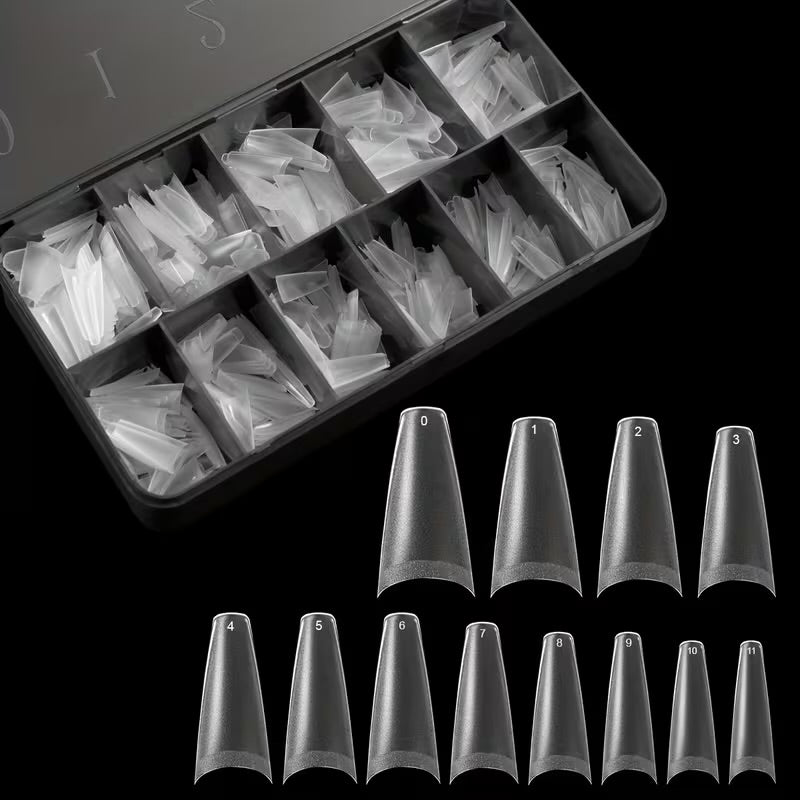 Nail Extensions Soft Gel Tips-Medium Ballerina Shaped Nail Tips (600pcs)