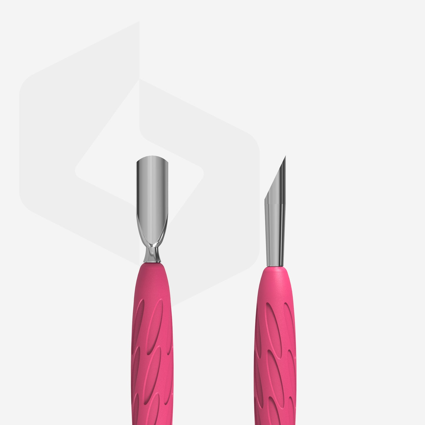 Staleks-Manicure Pusher Gummy With Silicone Handle UNIQ 10 TYPE 2 (Rounded Narrow And Beveled Pusher)