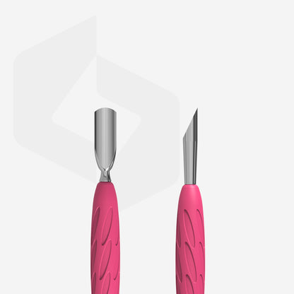 Staleks-Manicure Pusher Gummy With Silicone Handle UNIQ 10 TYPE 2 (Rounded Narrow And Beveled Pusher)