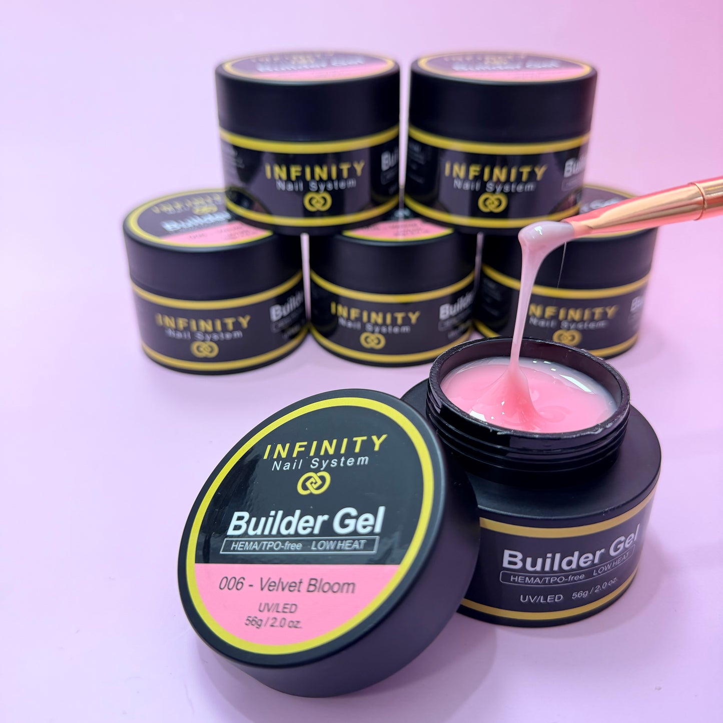 Infinity Builder Gel-HEMA/TPO-free Low Heat #006 (Velvet Bloom) 2.0oz