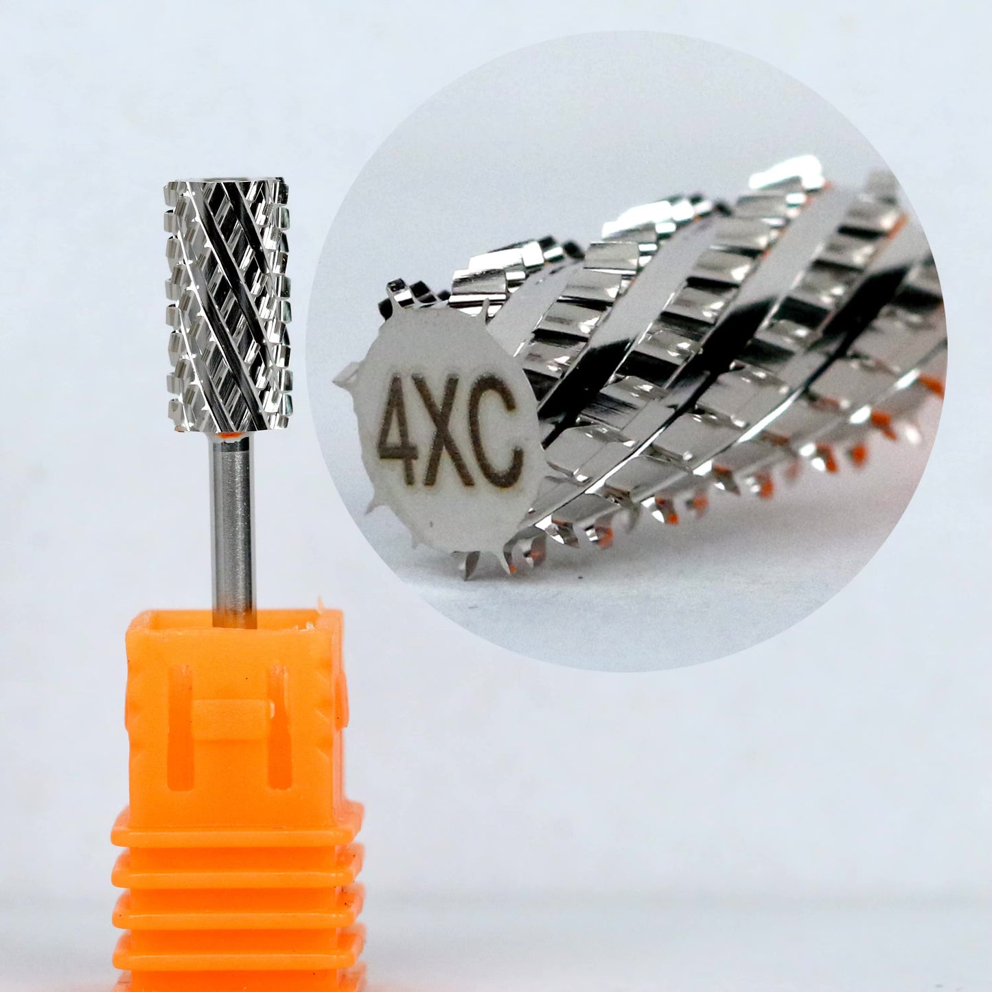 Unimax - Large Barrel Nail Drill Bits 3/32" Carbide Nail Bit Rotary Manicure Cutters Gel Removal Milling Cutter Tool 4xc